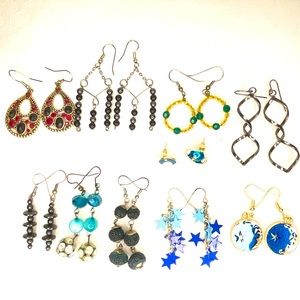 Bundle of 10 Pairs of Earrings